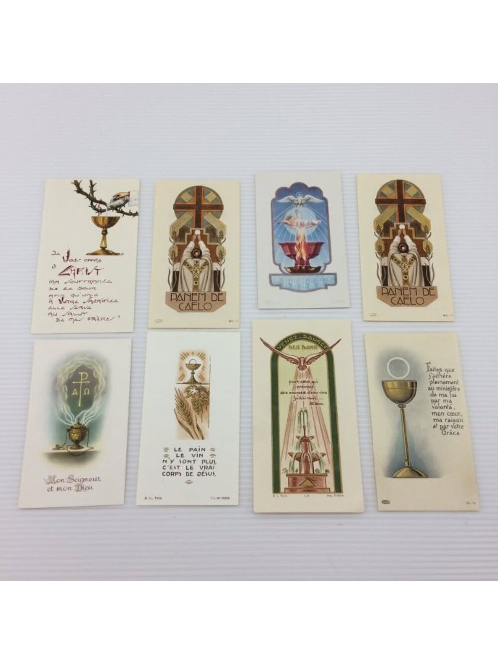 8 Vintage Prayer Holy Cards Communion Catholic Christian Ephemera